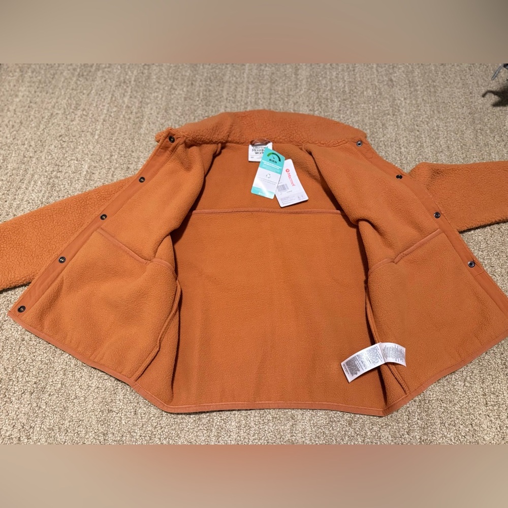 Marmot Copper/Orange Teddy Jacket - Picture 3 of 5